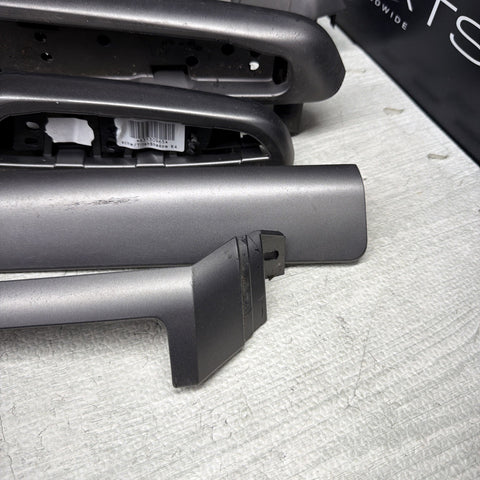 01-06 BMW E46 M3 Convertible Interior Armrests Trim Set Titan Shadow (7)