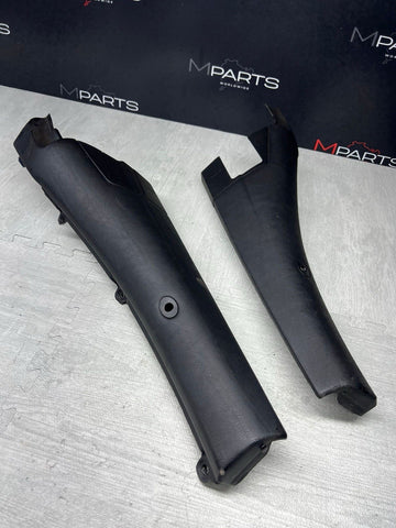 BMW 01-06 E46 325 330 M3 OEM Convertible Rear Top Lateral Trims Panels Black