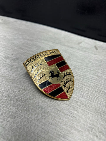 PORSCHE MACAN 991 CAYENNE PANAMERA FRONT HOOD EMBLEM LOGO OEM GENUINE