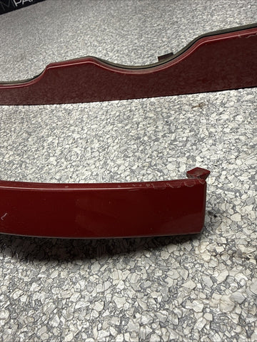 01-06 BMW E46 M3 FRONT LOWER HEADLIGHT TRIMS SET OEM IMOLA RED