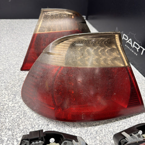 BMW E46 M3 01-06 Convertible LED Tail Lights Red Tinted Trunk Outers Inners