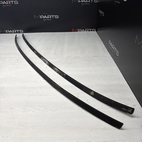 BMW E46 325 330 M3 Roof Rails Moldings Trims Pair Coupe OEM