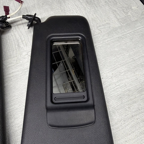 08-13 OEM BMW E92 328 335 M3 Coupe Sun Visors Black Vinyl