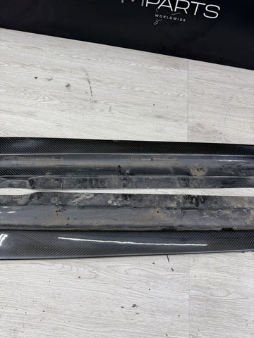 BMW E92 E93 M3 08-13 Carbon Fiber Side Skirt Extension Splitters
