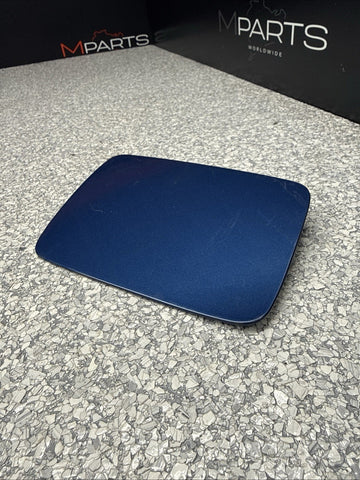 01-06 BMW E46 M3 Rear Fuel Gas Tank Flap Filler Lid Cover Cap Topaz Blue OEM
