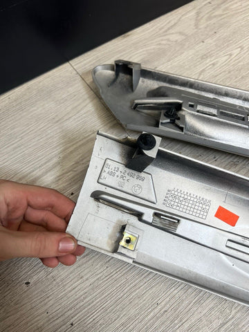 98-02 BMW Z3 M Z3M Fender Hood Vent Grilles Grilles Pair OEM Silver