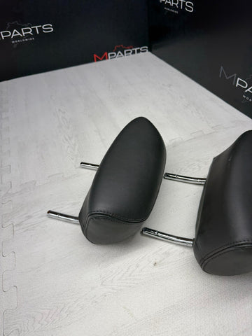 99-06 BMW E46 328 325 330 Sedan Coupe Rear Seat Headrest Black Pair OEM