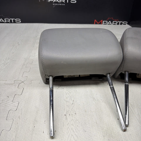 2001-2006 BMW E46 M3 Convertible Grey Rear Headrests Head Rests Pair OEM *Notes*