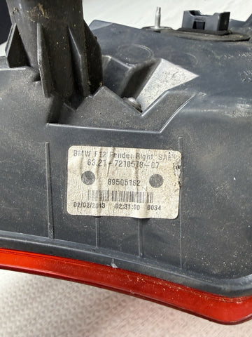 2012-19 BMW F06 F12 F13 640 650 M6 Rear Right Passenger LED Taillight Lamp OEM