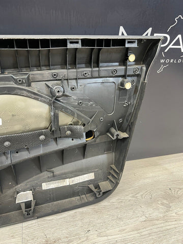 01-06 BMW E46 M3 DRIVER LEFT SIDE DOOR PANEL CARD BLACK OEM