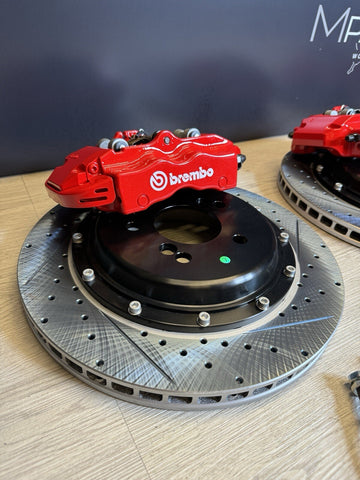 01-06 BMW E46 M3 BREMBO Big Brake Kit Red Calipers Rotors Set NEW Plug Play