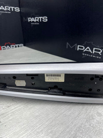 01-06 BMW E46 M3 Brushed Aluminum/Black Door Trim Armrest Right Front Passenger