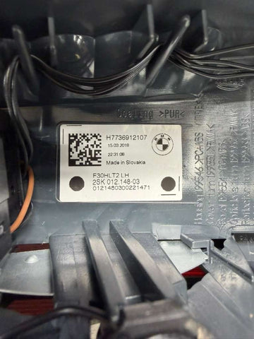 2016–2018 BMW 3 Series Left Side Inner LED Tail Light Lamp OEM H7736912107