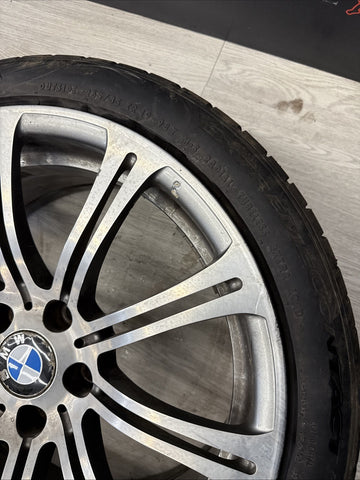 08-13 OEM BMW E90 E92 E93 M3 Rear 19” Wheel Rim Style 220M Silver 19x9.5 ET23