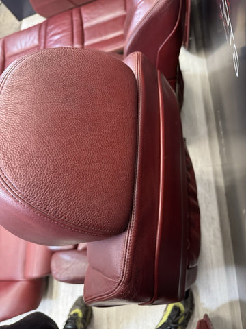 06-10 BMW E60 M5 Interior Front Seats Panels Cards Complete Red Indianapolis