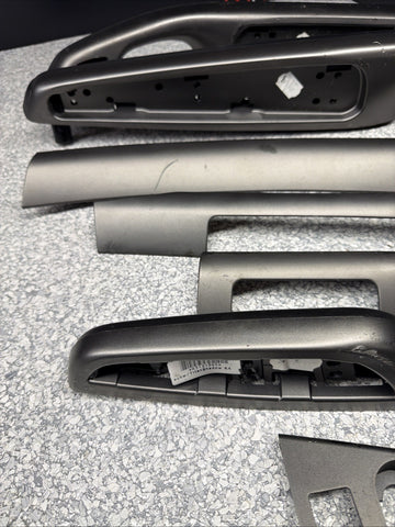 01-06 BMW E46 M3 Convertible Interior Armrests Trim Set Titan Shadow Grey