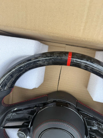 Custom Audi Rs3 S3 A3 Steering Wheel Forged Carbon Fiber