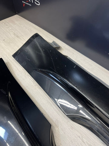 06-10 BMW E63 E64 M6 Side Skirts Rocker Panels Black Sapphire OEM