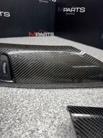 15-20 BMW F80 F82 M3 M4 Carbon Fiber Interior Dash Dashboard Trim Set OEM *Peel