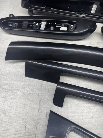 01-06 BMW E46 M3 Coupe Interior Armrests Trim Set Piano Black*Notes*