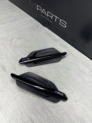 Genuine BMW F87 M2 Gloss Black Side Fender Grilles