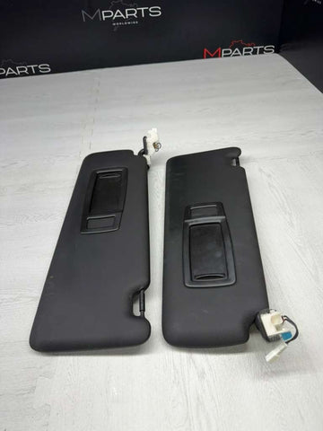 12-20 BMW F30 F32 F36 F80 M3 INTERIOR SUN VISORS ANTHRACITE PAIR SET BLACK OEM