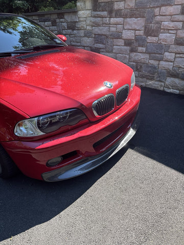 NEW BMW 01-06 E46 M3 CSL Style Front Bumper Lip Spoiler Carbon Fiber BEST FIT