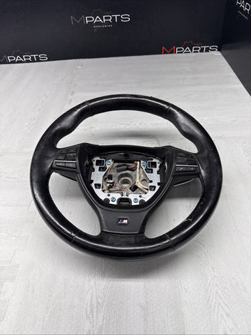 11-13 BMW F10 535i 528i 550i Sport Steering Wheel Black OEM