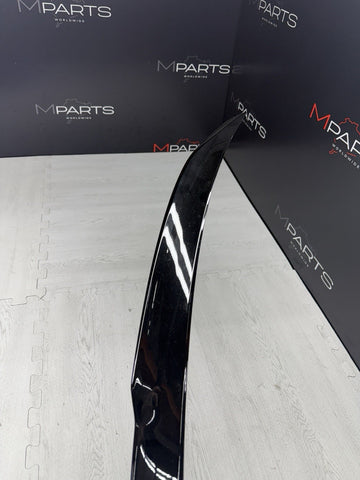 BMW G80 M3 Sedan Rear Trunk Lid Spoiler Lip Gloss Black 51628074906 2021 OEM