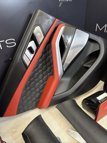 20-25 BMW G06 F96 X6M Original Sakhir Orange Interior Seats Complete