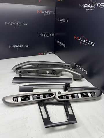 01-06 BMW E46 M3 Coupe Interior Armrests Trim Set Titan Shadow *Notes*