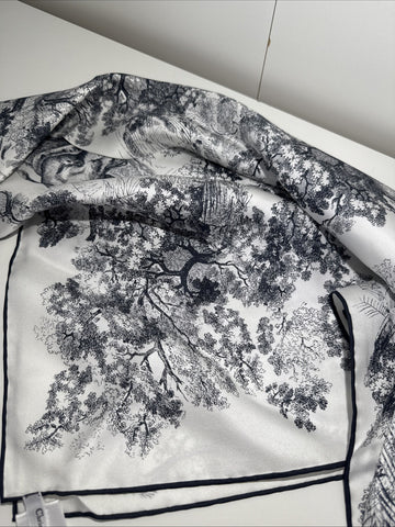 NEW Christian Dior Silk Scarf W Belt 540 Bleu Marine 22JOU120I602