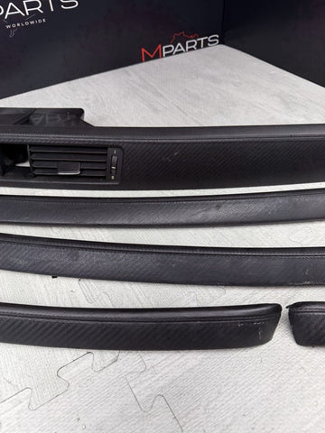 08-13 BMW E92 E93 M3 Interior Trim Set Carbon Leather OEM Genuine *Notes*