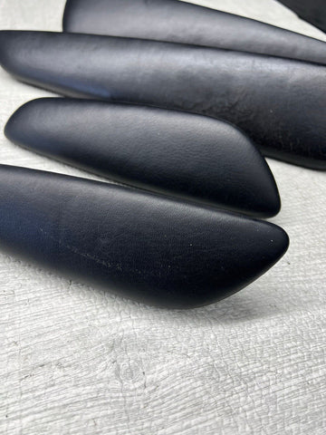 01-06 BMW E46 M3 Convertible Door Arm Rest Armrest Pads Black *4 Broken Tabs