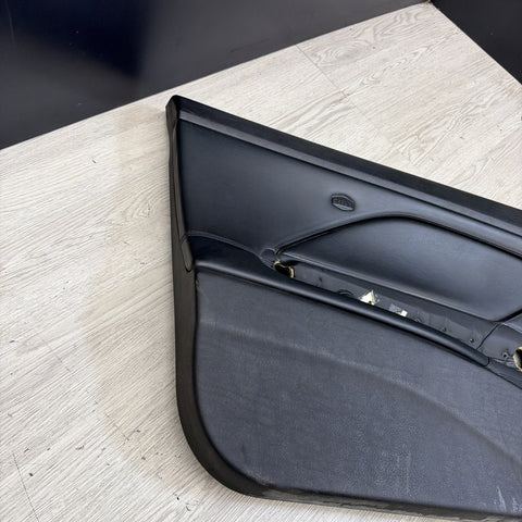 01-06 BMW E46 M3 DRIVER LEFT SIDE DOOR PANEL CARD BLACK OEM