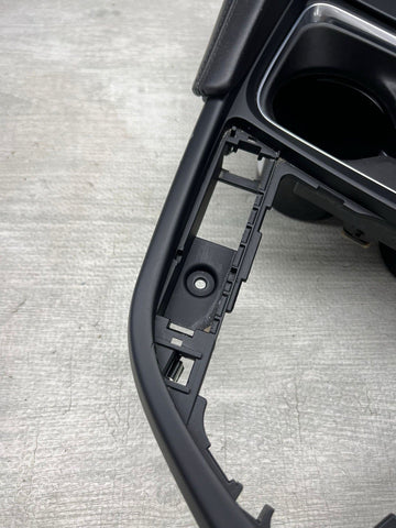 15-20 BMW F80 F82 F83 M3 M4 Front Cup Holder Center Console Leather Trim