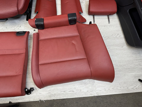 07-13 BMW E93 335 Convertible Original Coral Red Interior Seats Complete