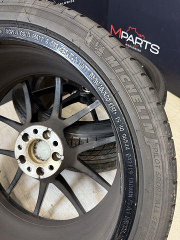 OEM 15-20 BMW F80 F82 F83 F87 M2 M3 M4 CS Wheels Rims Genuine Style 763M Black