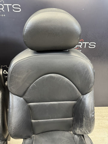 01-06 BMW E46 M3 Coupe Interior Front Seats Black heated Powered *Notes*