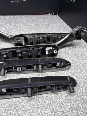 01-06 BMW E46 M3 Custom Painted Black Door Trim Armrests Front Rear Coupe