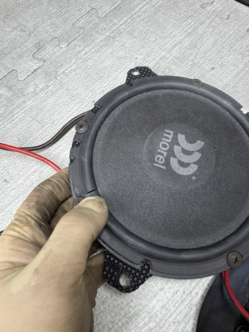 01-06 BMW E46 M3 Upgraded Speakers Morel Virtus Nano Hybrid Woofer Convertible