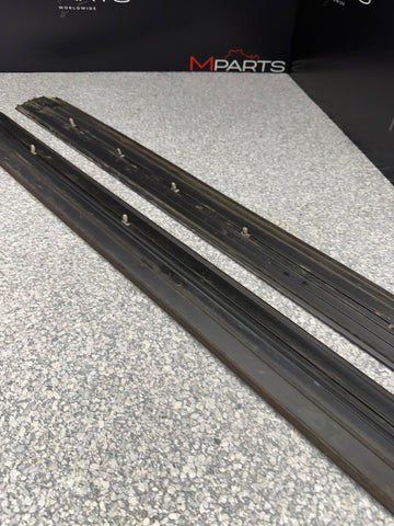 94–99 BMW E36 M3 2 Coupe Door Sill Trim Left & Right Pair Black OEM
