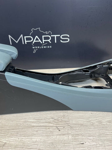 08-13 BMW E90 E92 E93 M3 Center Console Extended Leather Silverstone Palladium