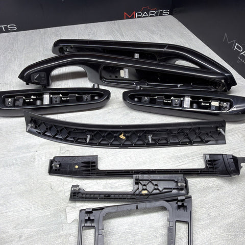 01-06 BMW E46 M3 Coupe Interior Armrests Trim Set Piano Black*Notes*