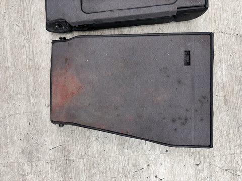 BMW 2000-2003 E39 M5 OEM INTERIOR LEATHER REAR SEATS FOLD DOWN BACK REST BLACK