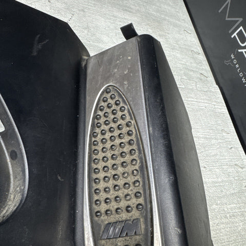 01-06 BMW E46 M3 Left Right Kick Dead Pedals Covers Trims Panels Genuine Black