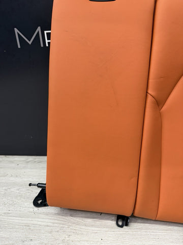 21-26 BMW G80 M3 Sedan Rear Seat Left Backrest Kyalami Orange Leather OEM