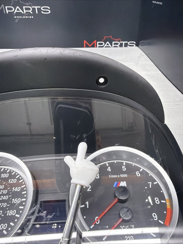 08-13 BMW E90 E92 E93 M3 Cluster Odometer Gauge Assembly Manual OEM *Scratches*