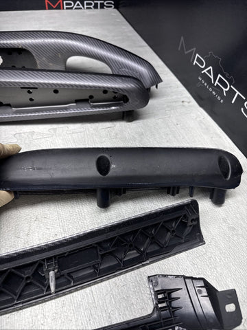 01-06 BMW E46 M3 Coupe Interior Armrests Trim Set Wrapped  *NOTES*