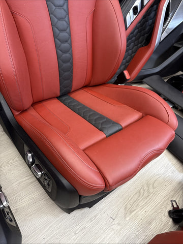 20-25 BMW G06 F96 X6M Original Sakhir Orange Interior Seats Complete